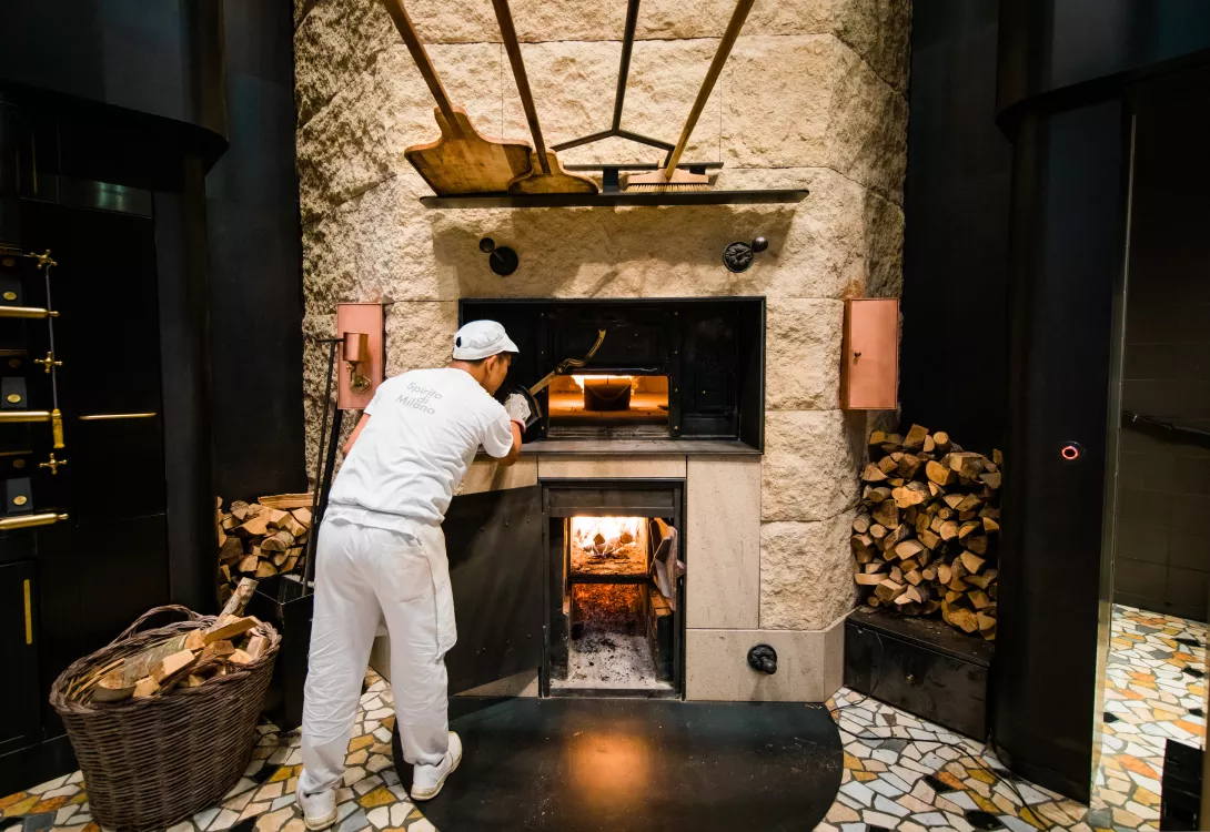 The wood-fire oven